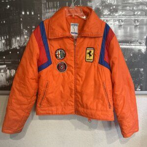 VTG 70s First Snow‎ Ferrari Alfa Romeo Jaguar Racing Ski Jacket Retro Moto Style